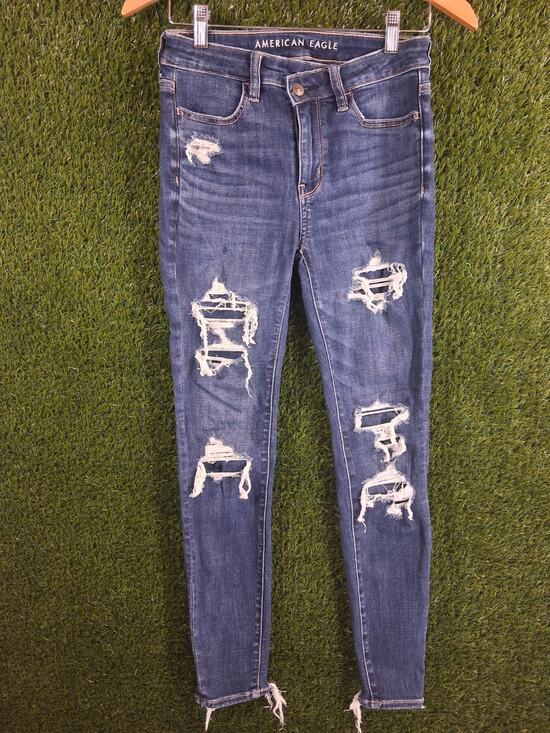 American Eagle Outfitters Denim - American Eagle Ne(x)t Level Stretch Hi-Rise Jegging Size 2 Short Distressed